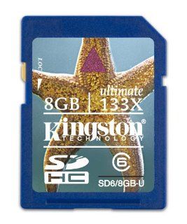 Kingston Ultimate 8 GB SDHC Class 6 Flash Memory Card SD6/8GB U Electronics