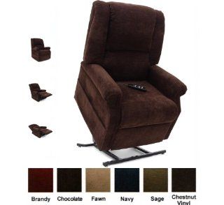 Mega Motion Infinate Position Power Easy Comfort Lift Chair Lifting Recliner FC 101 Infinite Recline Rising Electric Chaise Lounger   Chocolate Brown Color Fabric   Adjustable Home Desk Chairs