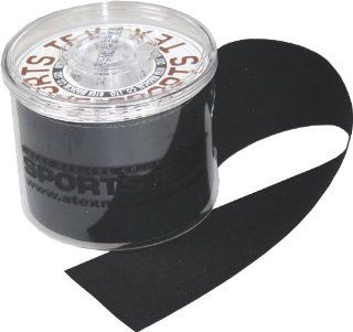 Original SPORTS TEX Kinesio Tape (2" x 5,5 yd.) Black incl. free Dispenser Sports & Outdoors