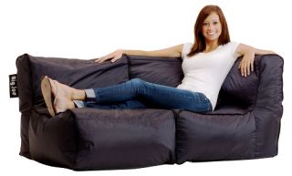 Big Joe Zip Modular Sofa   Stretch Limo Black   Bean Bags