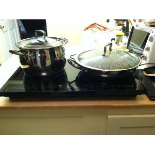 True Induction Cooktop  Double Burner  Energy Efficient Electric Countertop Burners Kitchen & Dining