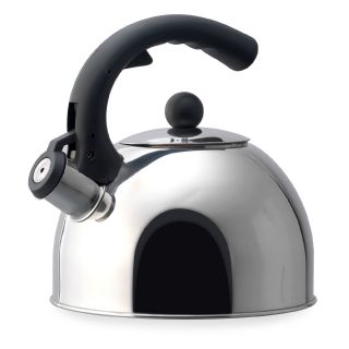 Kamenstein Stainless Steel Whistle Kettle with Induction Base   Whistling Tea Kettles