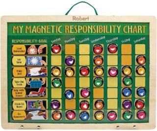 Melissa and Doug Personalized My Magnetic Responsibility Chart   Learning Aids