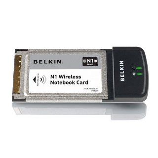 Belkin N1 Wireless Notebook Card   Network adapter   CardBus   802.11b/ 802.11g/ 802.11n (draft) Computers & Accessories