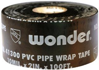 826 BK 2P Wonder Printed PVC Pipe Wrap Tape 2 Inches x 100 Feet, 10 Mil