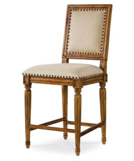Great Rooms Bergere Counter Height Chair   Hickory Stick   Set of 2   Dining Chairs