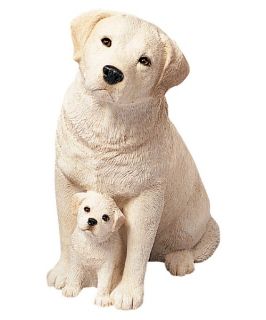 Sandicast Forever Friends Yellow Labrador Retriever & Pup Sculpture   Garden Statues