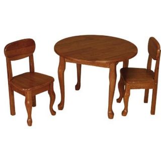 Gift Mark Queen Anne Round Table and Chair Set   Kids Tables and Chairs
