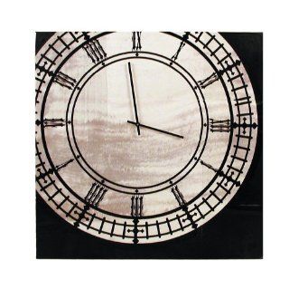 Ohio Wholesale Black and White Clock Canvas Wall Art, from our Everyday Collection   Wall Clocks