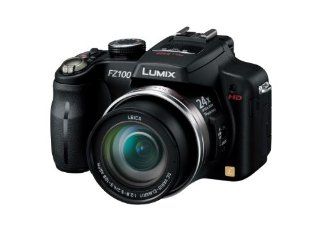 Panasonic digital cameras Lumix black 14100000 pixels DMC FZ100 K great 24 x optical zoom 25 mm wide angle high speed continuous shooting, free angle 3.0 LCD full HD videos  Point And Shoot Digital Cameras  Camera & Photo