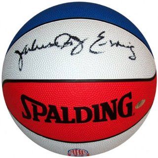 Julius Erving Autographed ABA Basketball  Sports Related Collectibles  Sports & Outdoors