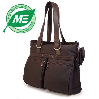 Mobile Edge 16 Inch Eco Friendly Casual Tote   Chocolate   Computer Laptop Bags