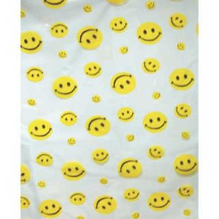 Carnation Home Fashions Happy Face Vinyl Print Shower Curtain   Shower Curtains