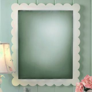 New Arrivals White Scalloped Wall Mirror   Kids Mirrors
