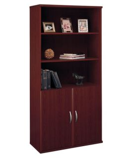 Bush Series C Double Bookcase with Doors   Bookcases