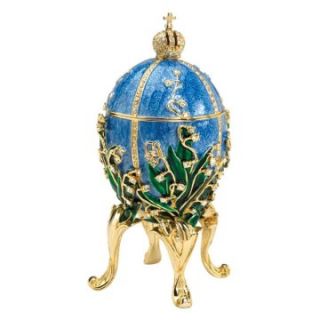 Design Toscano Inc Empress Valentina Faberge Style Collectible Enameled Egg   Trinket Boxes