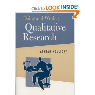 Doing and Writing Qualitative Research (9780761963929) Adrian Holliday Books