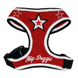 Hip Doggie Red Super Star Mesh Harness Vest   Dog Harnesses