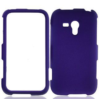 Purple Hard Cover Case for Samsung Galaxy Rush SPH M830 Cell Phones & Accessories
