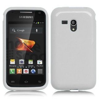 Solid White Soft TPU Candy Case for Samsung Rush M830 by Jet Wireless Package Cell Phones & Accessories