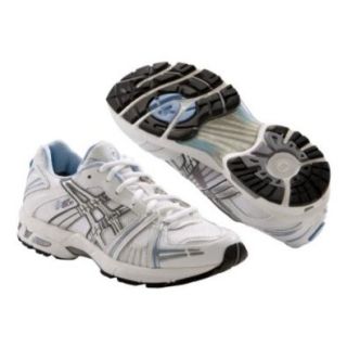 ASICS Women's GEL Kayano Walker V Size 6.5, Width B, Color White/Silver/Light Blue Shoes