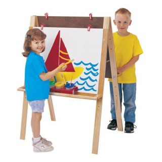 Jonti Craft Double Adjustable Childrens Easel   Learning Aids