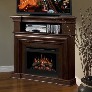 Dimplex Montgomery Nutmeg Corner Electric Fireplace Media Console   TV Stands