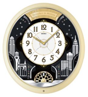 Seiko Lafayette Melodies in Motion Wall Clock   16 in. Wide   Wall Clocks