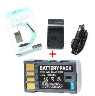 NEEWER Battery BN VF808U + Charger For JVC Everio GZ MG130U & More  Digital Camera Battery Chargers  Camera & Photo