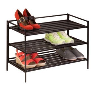 Honey Can Do 3 Tier Stackable Shoe And Accessory Rack   Shoe Storage