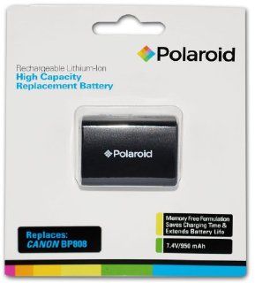 Polaroid High Capacity Canon BP 808 Rechargeable Lithium Replacement Battery (Compatible With VIXIA XA10, HF S30, HF G10, HF M32, HF M400, HF M40, HF M41, FS40, FS400, FS10, FS100, FS11, FS20, FS200, FS21, FS22, FS30, FS300, FS31, VIXIA HF M30, HF M300, H