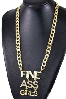 Necklace Rihanna Style Crystal Studded Fine Ass Girl Necklace Gold Bkn809 Pendant Necklaces Jewelry