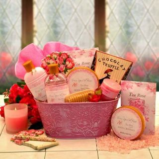 Once Upon A Rose Spa Gift Basket   Gift Baskets by Occasion