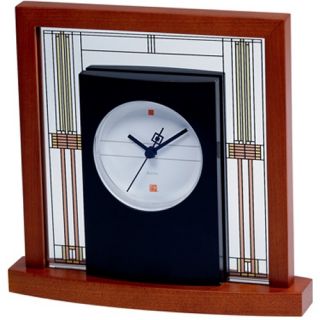 Frank Lloyd Wright Collection   Willits Desktop Clock by Bulova   Desktop Clocks