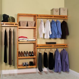 John Louis Home Simplicity 12 in. D Closet System   Wood Closet Organizers