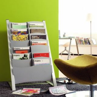 7 Multi Size Compartment Floor Literature Display   Commercial Magazine Racks