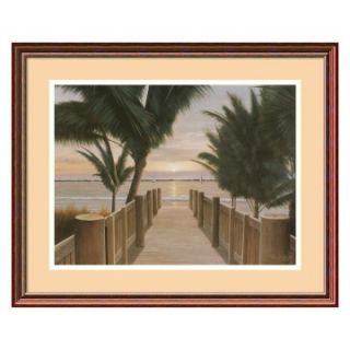 Palm Promenade (c. 2004) Framed Wall Art by Diane Romanello   21.47W x 17.47H in.   Framed Wall Art