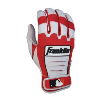 Franklin CFX Pro Series Adult Batting Gloves   Pearl/Red   Players Equipment