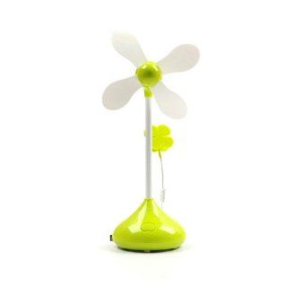 Green Usb Cooling Fan Fresh Color Soft Blades Usb Or Battery Powered Computers & Accessories