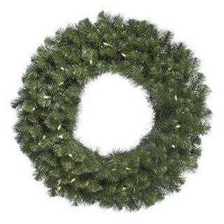 Vickerman Douglas Fir Pre Lit LED Wreath   Warm White Lights   Christmas Wreaths