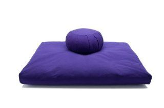 Kapok or Buckwheat Hull Zafu & Cotton Zabuton Meditation Cushion Yoga Pillow 2 pc Set  Yoga Blocks  Sports & Outdoors