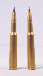 Craftsman 50 Caliber Machine Gun Bullet Writing Pens   Set of 2  Writing Pens 