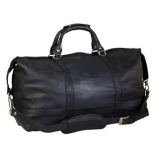 Team Sports America NFL Debossed Black Leather Carry on Bag   Sports & Duffel Bags