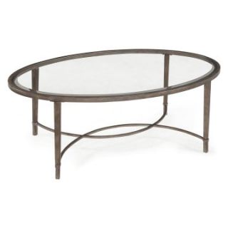 Magnussen Copia Metal Oval Cocktail Table   Coffee Tables