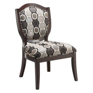 Stein World Accent Chair with Ring Pattern Fabric   Merlot   Accent Chairs