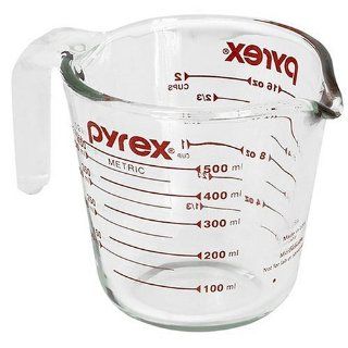 Pyrex Prepware 2 Cup Measuring Cup, Clear with Red Measurements Kitchen & Dining