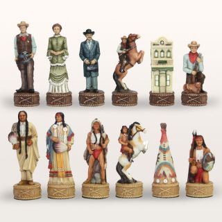 Cowboys and Indians II Chess Set   Chess Sets