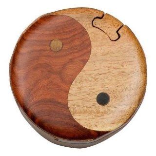 Yin & Yang   Secret Handcrafted Wooden Puzzle Box Toys & Games
