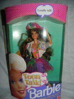 Teen Talk Barbie Brunette Toys & Games