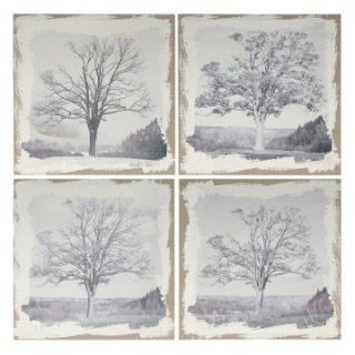 Tree Wall Plaques   Set of 4   Art Prints